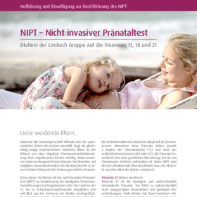 Aufklärung und Einwilligung zur Durchführung des NIPT - Format A4