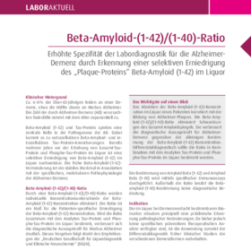 Beta-Amyloid-(1-42)/(1-40)-Ratio