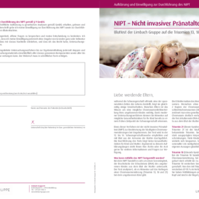 Aufklärung und Einwilligung zur Durchführung des NIPT - Format A5